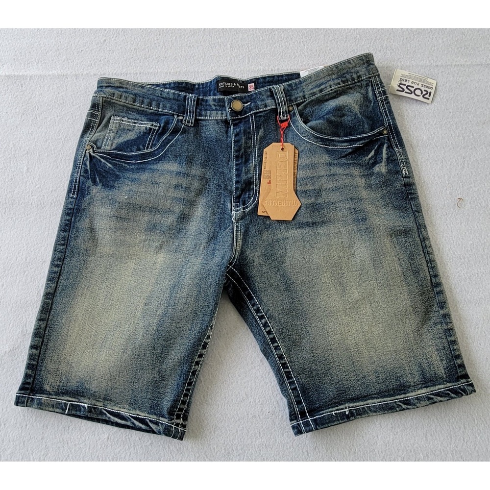 Stitches & Rivets Jeans Shorts Vintage‎ Size 38W  Blue  NWT